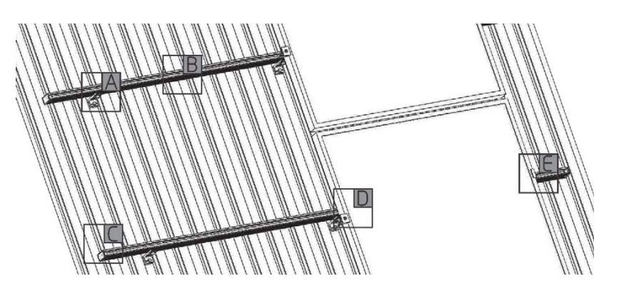 InkPV solar panels on metal roof