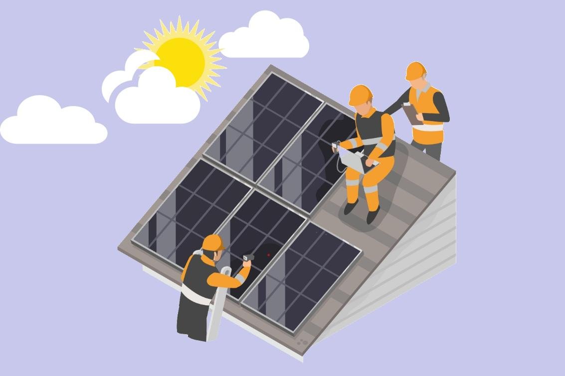 Solar panels on tile roof - InkPV