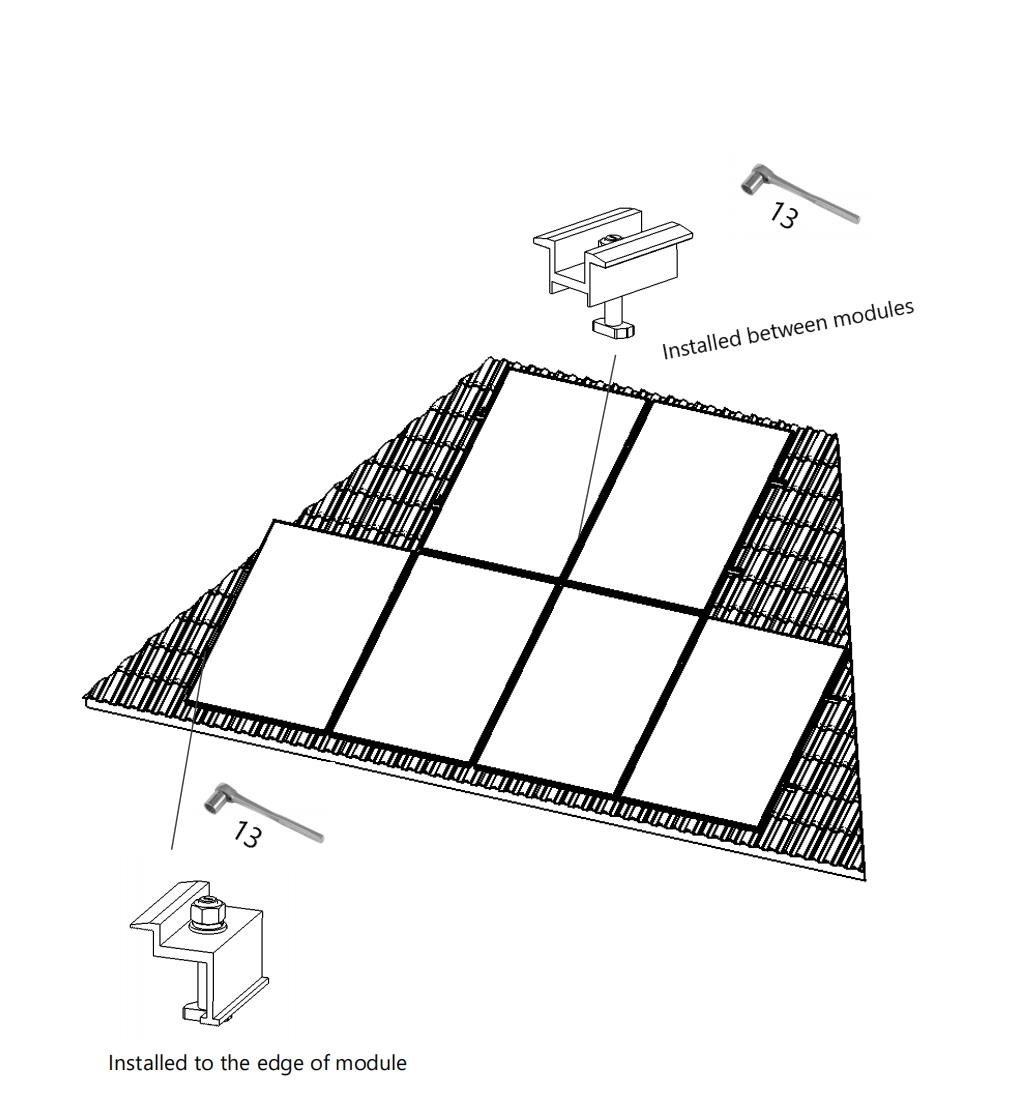 solar panels on tile roof - InkPV